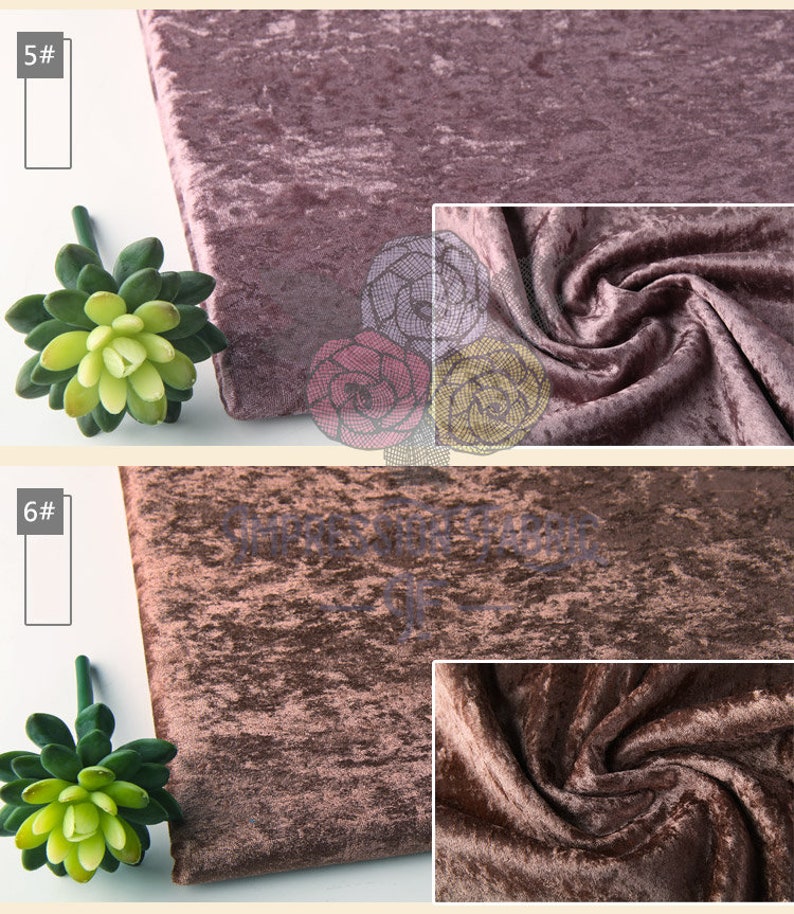 Crushed Velvet fabric Panne Velour Fabric Polyester Velvet Etsy