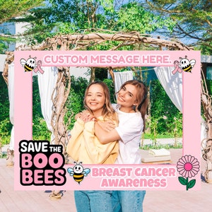Save the Boobees, Breast Cancer Awareness, Custom Message, DIY Photo