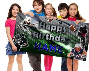 Football Birthday Party Banner, Vinyl, Poster, Football Event, Football Party, Football Banner, Sports Party