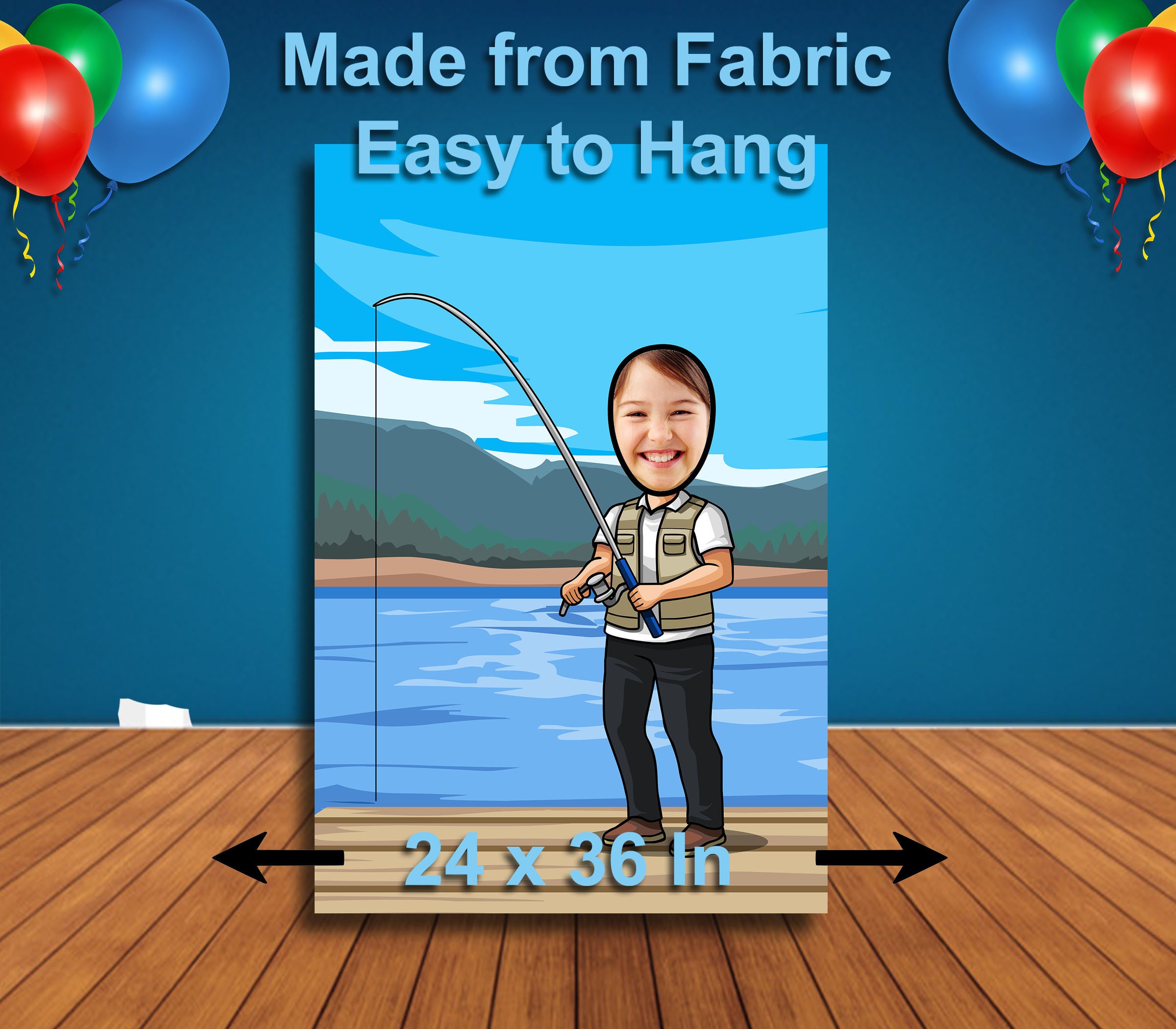 Recreational Fishing Face in Hole Face Cutout Head in Hole Etsy