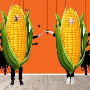 Corn Halloween Costume, Photo Prop, DIY Poster, Photo Booth Selfie ...