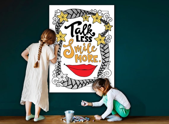 Talk Less Smile More Song Lyric Coloring Sheet Large Hamilton