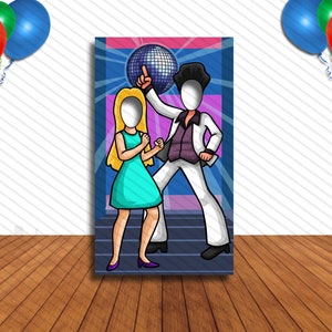 70s party, Disco, Hole in Face, Party Selfie  Photo Prop, Saturday Night Fever Decoration