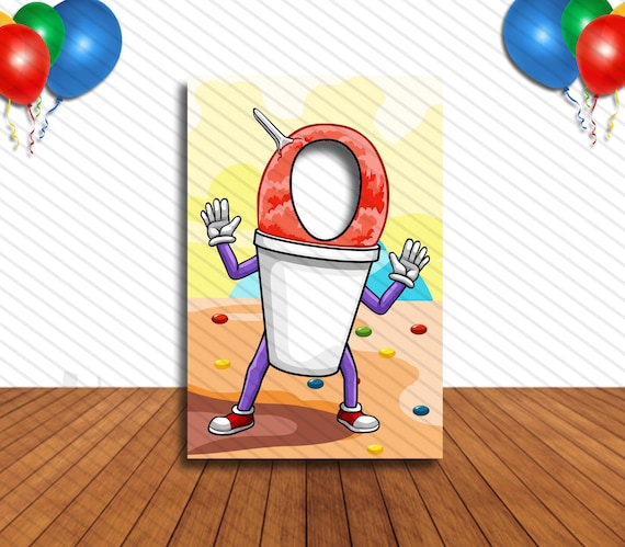 Water Ice Face Cutout Hole in Face Party Selfie Photo Prop | Etsy