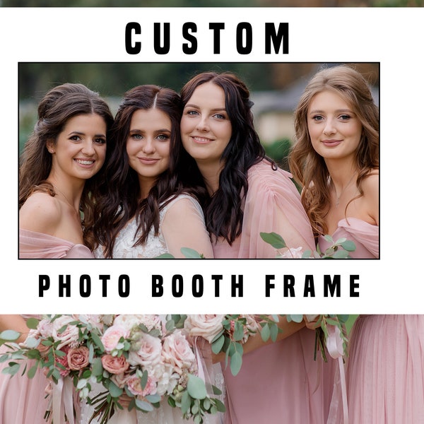 Custom Photo Booth Selfie Frame, Personalized, Customized, DIY Party Props, Selfie/Groupie Frame