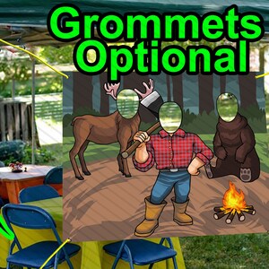 Lumberjack, Wild Forest Theme, 36x42" Photo Standee, Face Hole Cutout ...