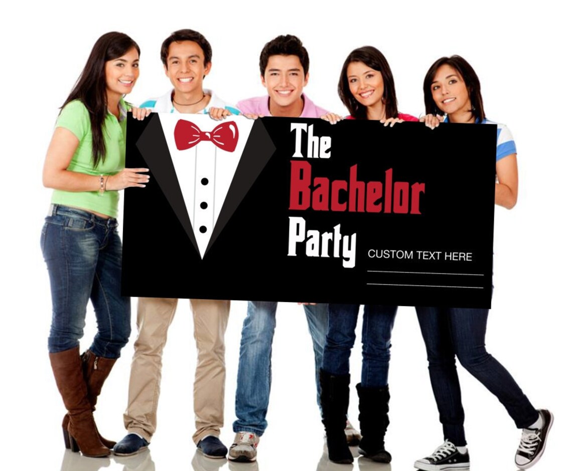 The Bachelor Party Banner Poster Custom Banner Bachelor Etsy