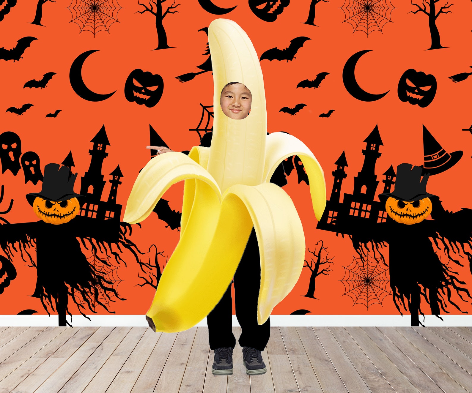 Banana Halloween Costume Photo Prop DIY Poster Etsy
