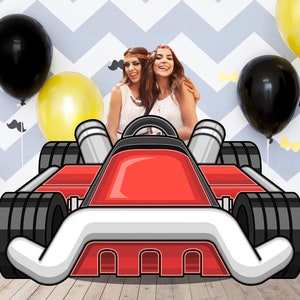 Race Cart, Vehicle Theme, DIY Photo Booth Props, Photo Booth Selfie ...