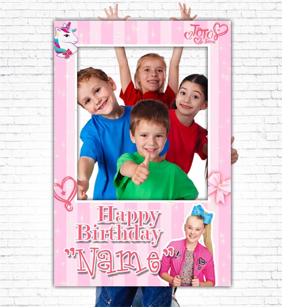 Jojo Siwa Photo Frame DIY Jojo Siwa Birthday Party Etsy