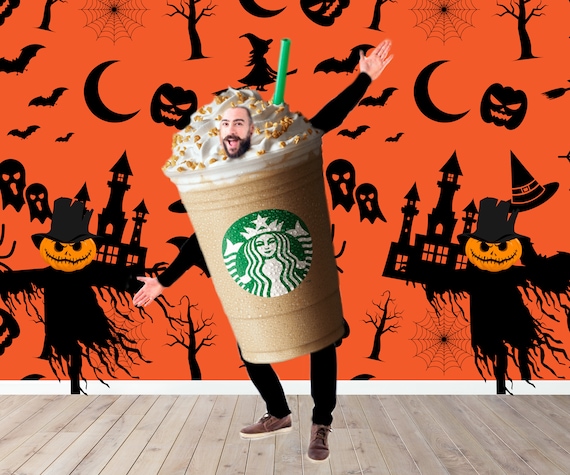 Starbucks Coffee Halloween Costume Photo Prop Diy Poster Etsy