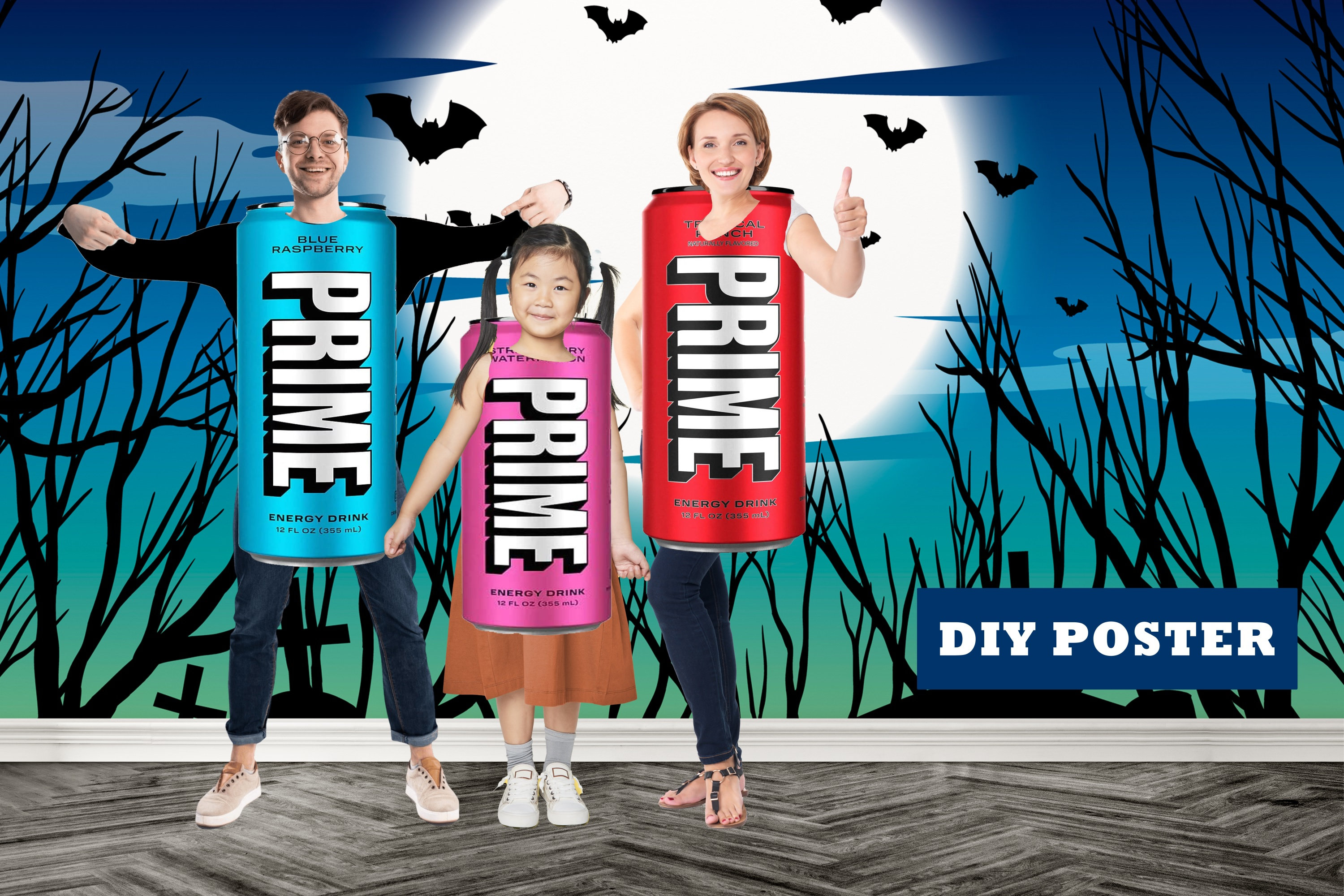 Prime Halloween Costume, Photo Prop, DIY Poster, Photo Booth Selfie Frame