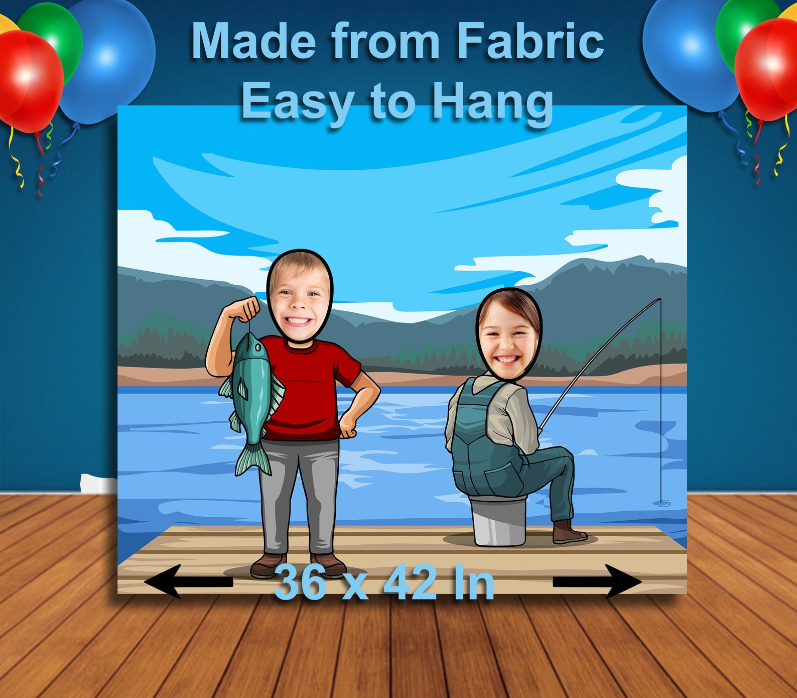 Recreational Fishing Face in Hole Face Cutout Head in Hole Etsy