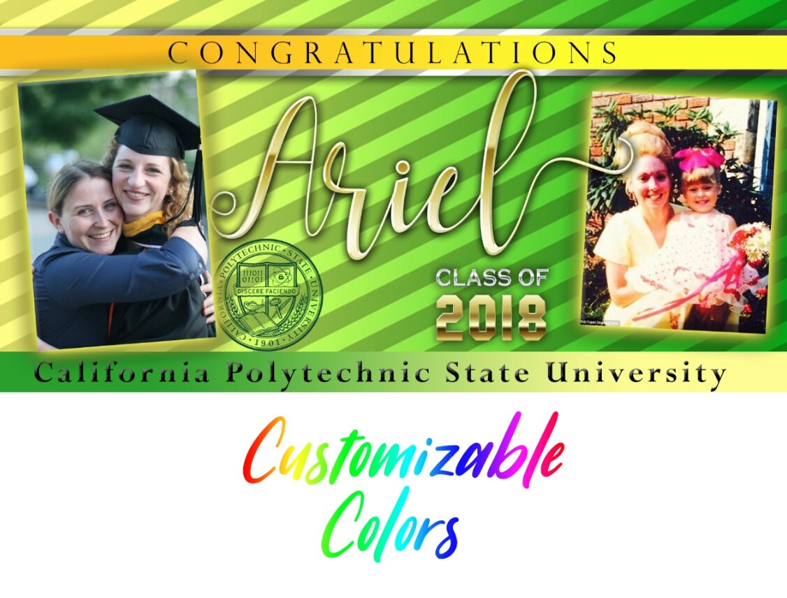 Graduation Banner Sign Custom High School Vinyl Banner Etsy