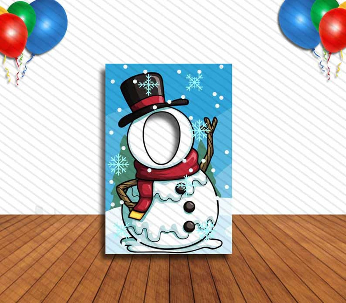 Snowman Face Cutout Hole in Face Party Selfie Photo Etsy Snowman Face Cutout Hole in Face Party Selfie Photo Etsy