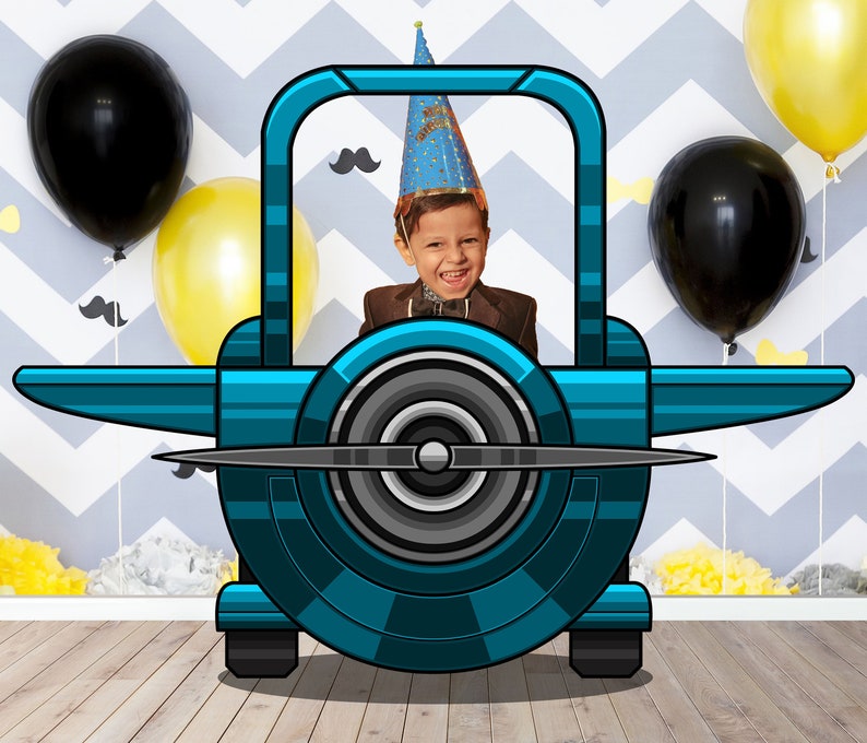 Turboprop Aircraft Photo Prop Airplane DIY Photo booth Selfie Frame