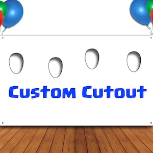 Custom Artwork, Face Hole Cutout, Face in Hole, Customized, Personalized, Photo Standee, Fun Party Selfie Photo Prop