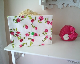 pochette de rangement sac a main 'shabby' petites roses