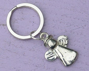 Ymentopyu Ange Porte-clés 20 Pièces Cadeau Communion Fille Souvenir Communion Porte Clés Ange Gardien Ange Porte Clés Pendentifs Souvenir de Faveur de Mariage pour Baptême Communion Mariage