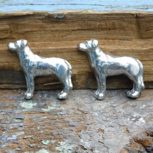 Labrador Cufflinks, Wedding Cufflinks, Labrador Gifts, Handmade in Fine Pewter, by William Sturt