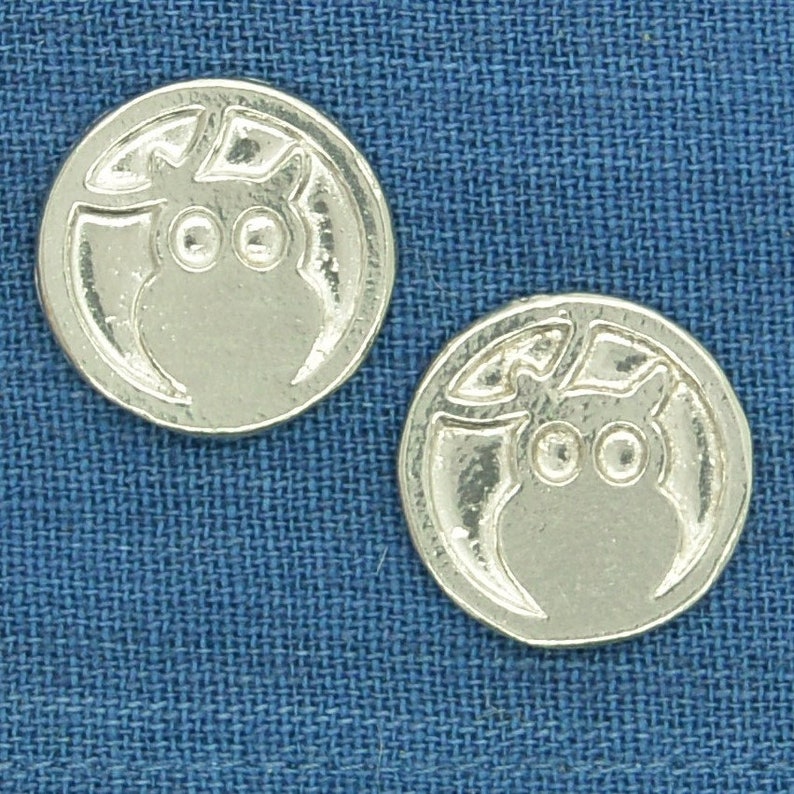 Wedding Cufflinks Owl Cuff Links in Fine Pewter Owl Cufflinks by William Sturt Owl and Moon Cufflinks Handmade