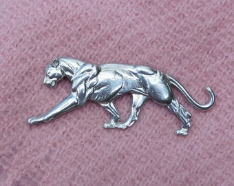 韓国 ファッション通販 Vintage Articulated Rhinestone Panther Shoulder Brooch. Big アクセサリー