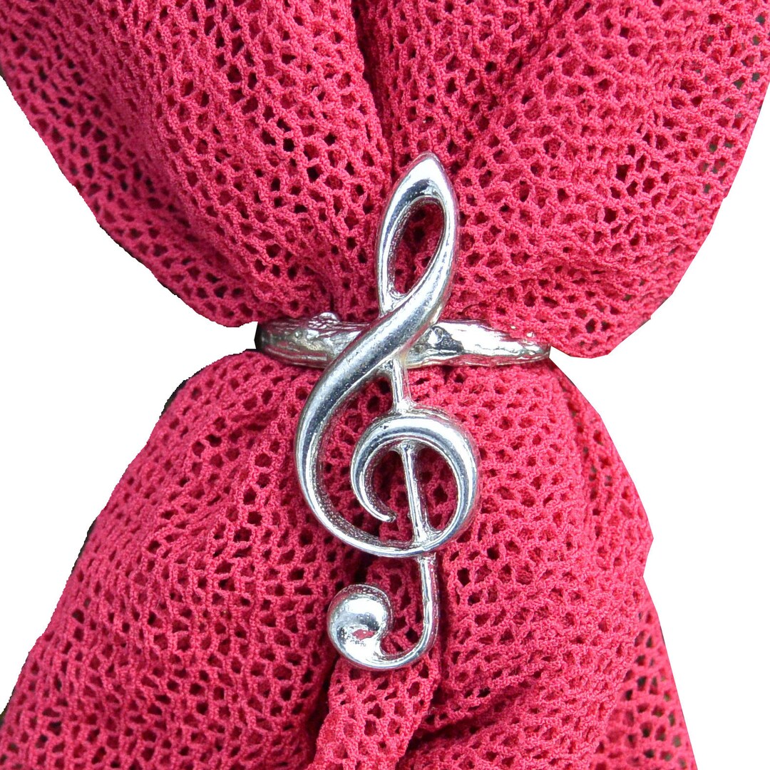 Vintage Bird Peace DOVE & TREBLE CLEF MUSIC Note Gold