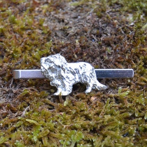 Cavalier King Charles Spaniel Tie Clip, Cavalier King Charles Tie Slide, Dog Gifts, Handmade, in Fine Pewter, by William Sturt Fine Pewter.