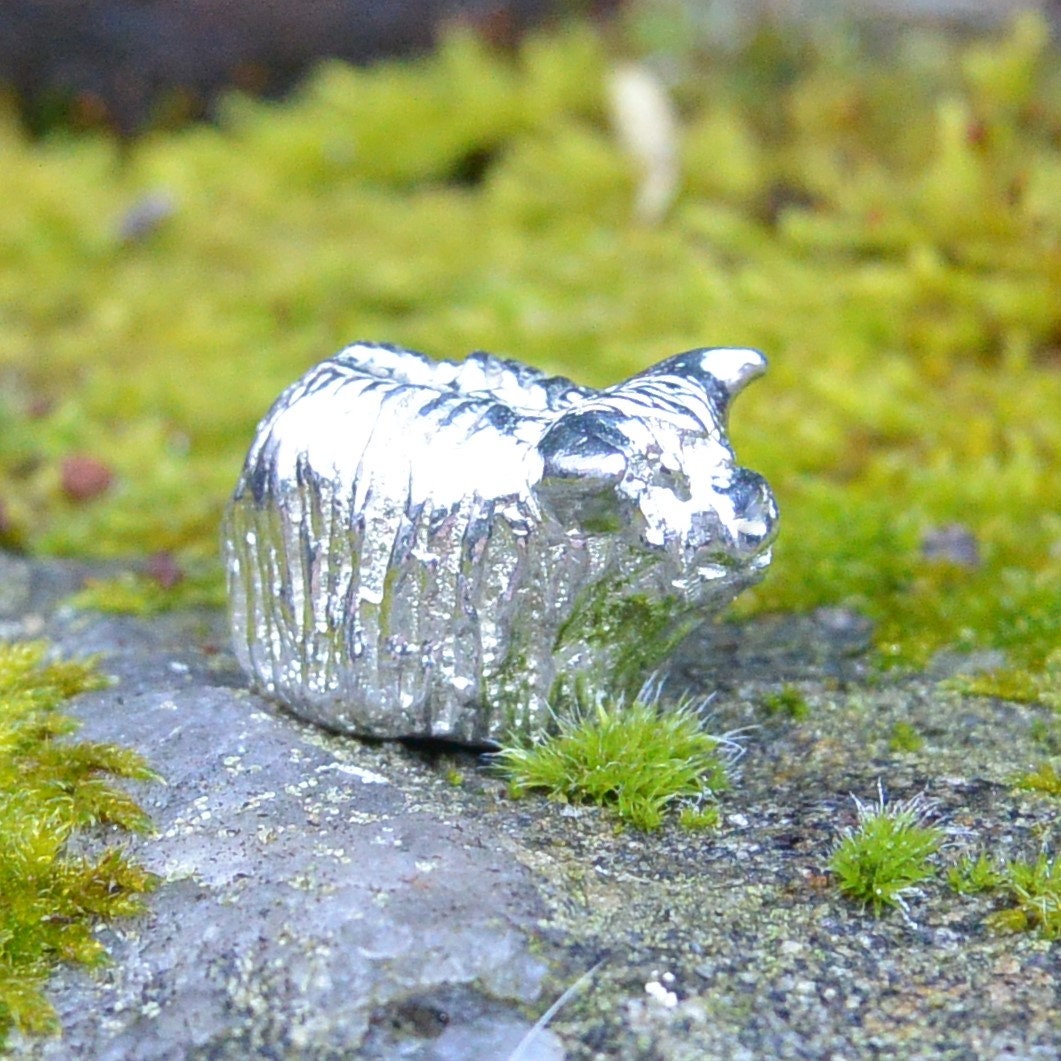 Figurine Vache Ecossaise, Figurine Animalière, Faite à La Main, en Etain, Fabrication Française Par 