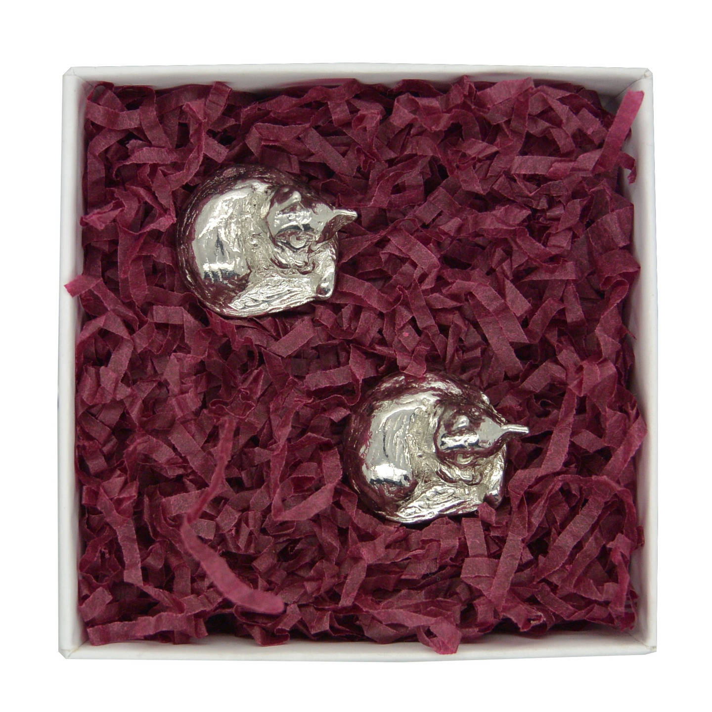 Figurines Chaton, Chatons Miniatures, Faites Main, en Etain. Fabrication Française, Par William Stur