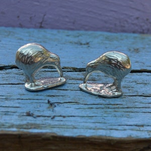 Kiwi Figurine, Kiwi Bird From New Zealand, Handmade, in Fine Pewter, by William Sturt