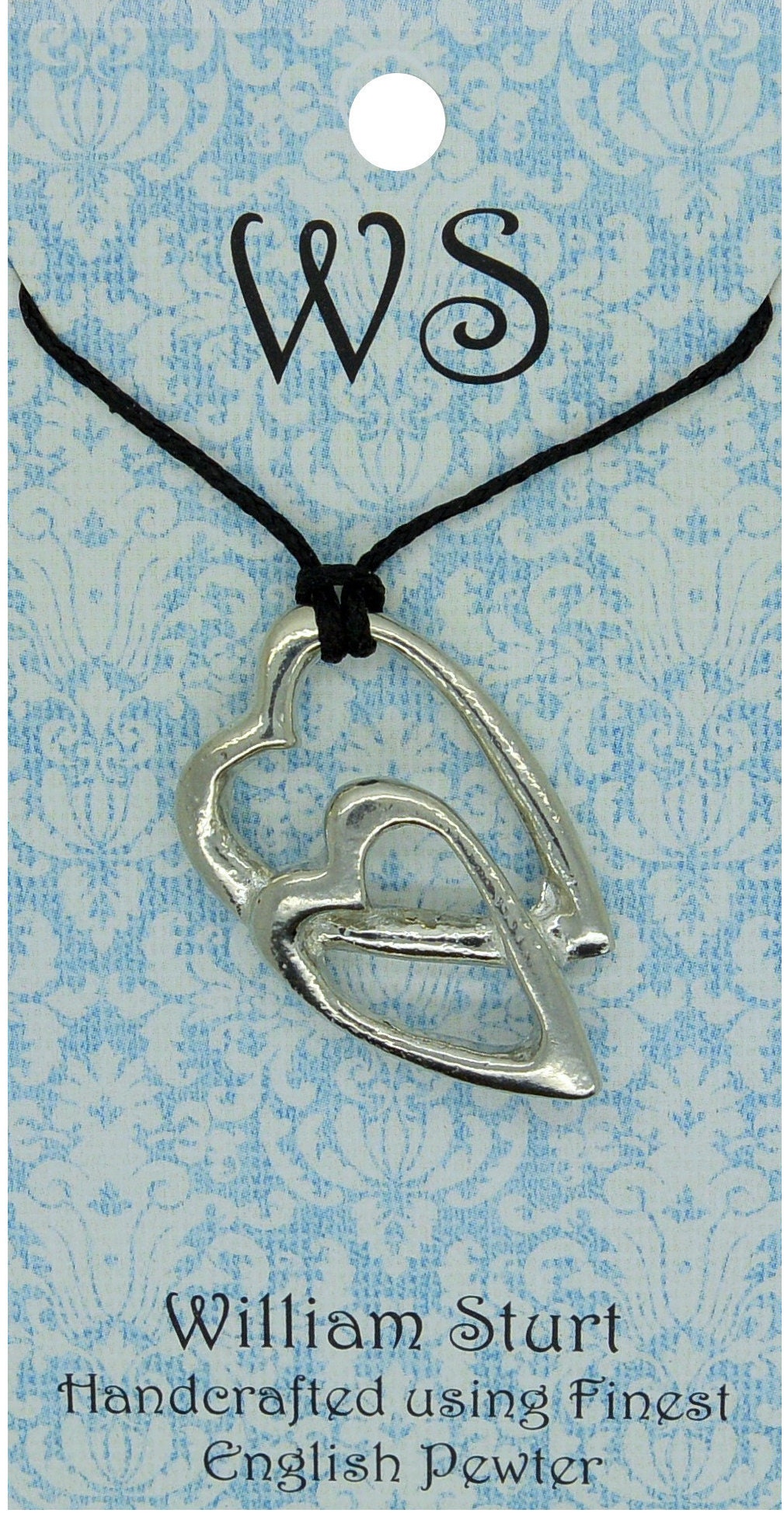 Pendentif spirale - fait main en étain - symbole maori de renouveau et de croissance, fabrication Française chez Les Étains de Jumilhac - Canada