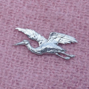 VENDUE - Broche-Pendentif Cigogne Art Nouveau