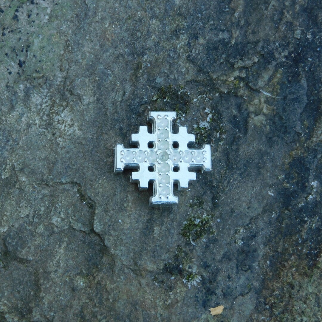Jerusalem Cross Lapel Pin, Five Fold Cross Lapel Pin, Religious Lapel