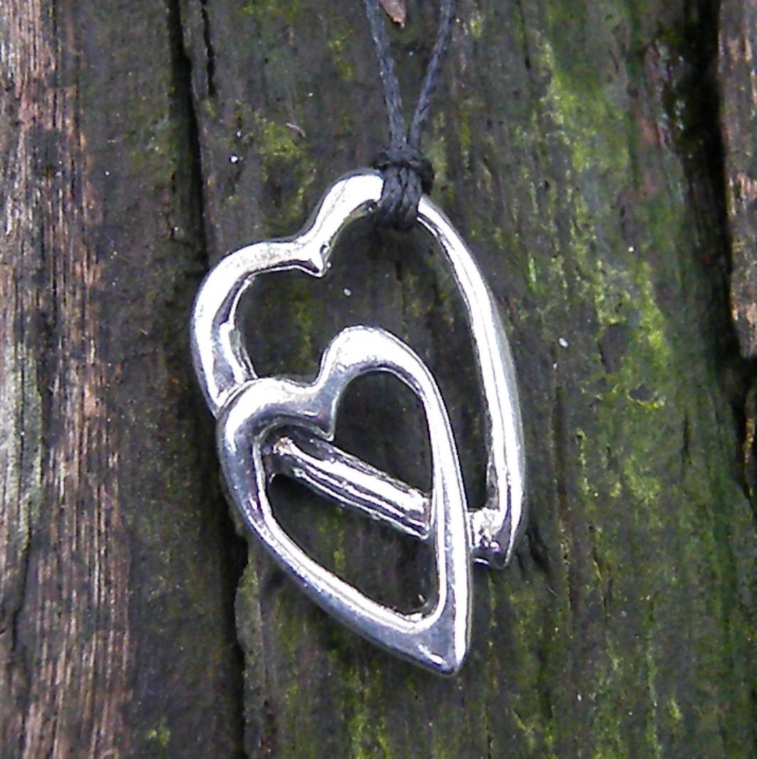 Collier Cœur Avec Boucle Infinie - Pendentif Cœur Étain Fabrication Française William Sturt