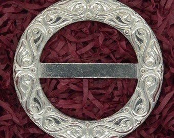 Handmade Celtic Scarf Ring In Fine Pewter – Scottish Twisted Style By William Sturt - View #7