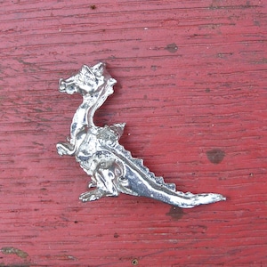 Dragon Figurine, Dragon Totem, Handmade, in Fine Pewter, by William Sturt