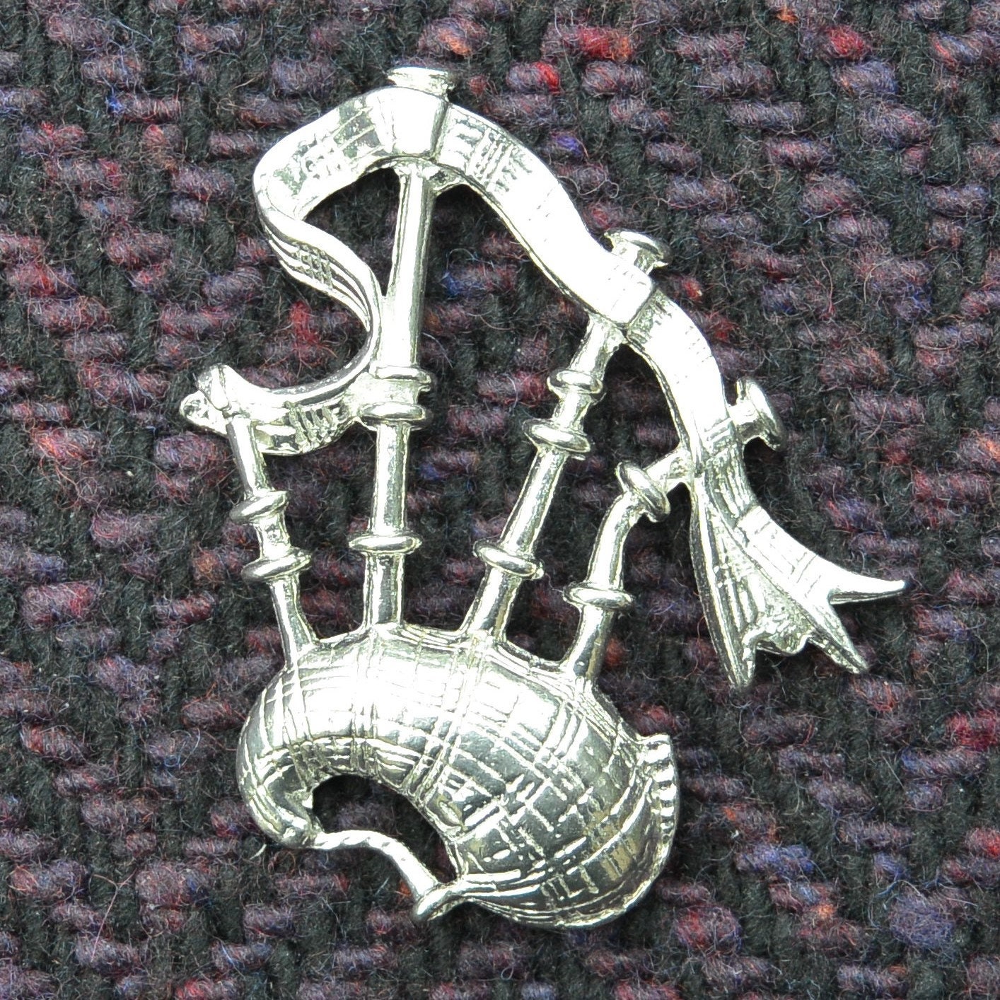 Broche ecossaise ancienne argent cristal jaspe antic scottish brooch