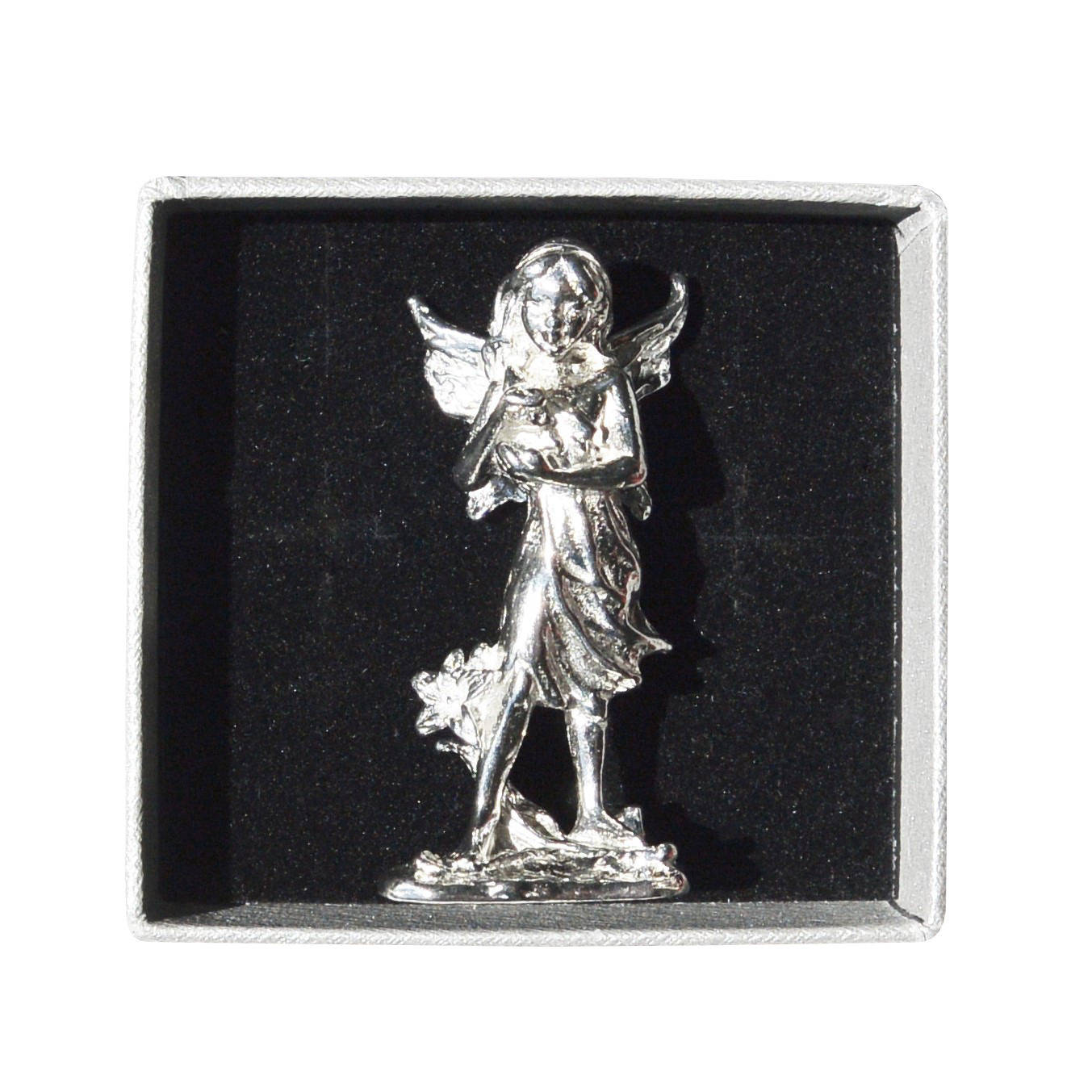 Figurine Fée, Fée Miniature, Iria, Fait Main, en Etain. Fabrication Française, Par Les Etains de Jum