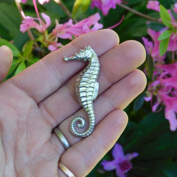 Seahorse Brooch Seahorse Jewellery Handmade in Fine Pewter by William Sturt Etsy