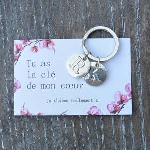 Cartas de la puerta de la llave, diez años de boda, mano hecha, lata. Artesanía Francesa, de William Sturt de Jumilhac Tins.