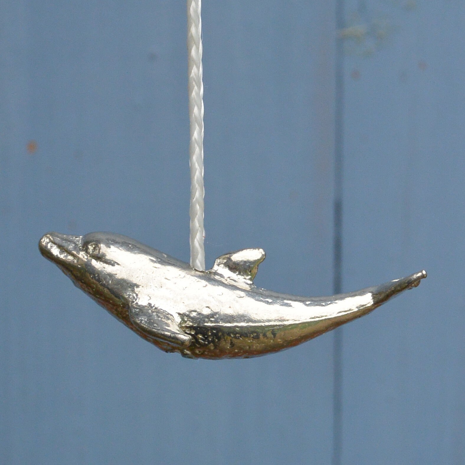 Bouton Tirette Dauphin, Dauphin en Etain, Pour Stores, Ventilateurs, Plafonniers, Fait Main France,