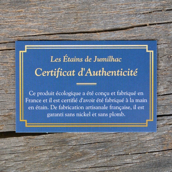 Épingle De Cravate En étain Chat - Fait Main En France - Fabrication Artisanale - Idée Cadeau Noces D'étain