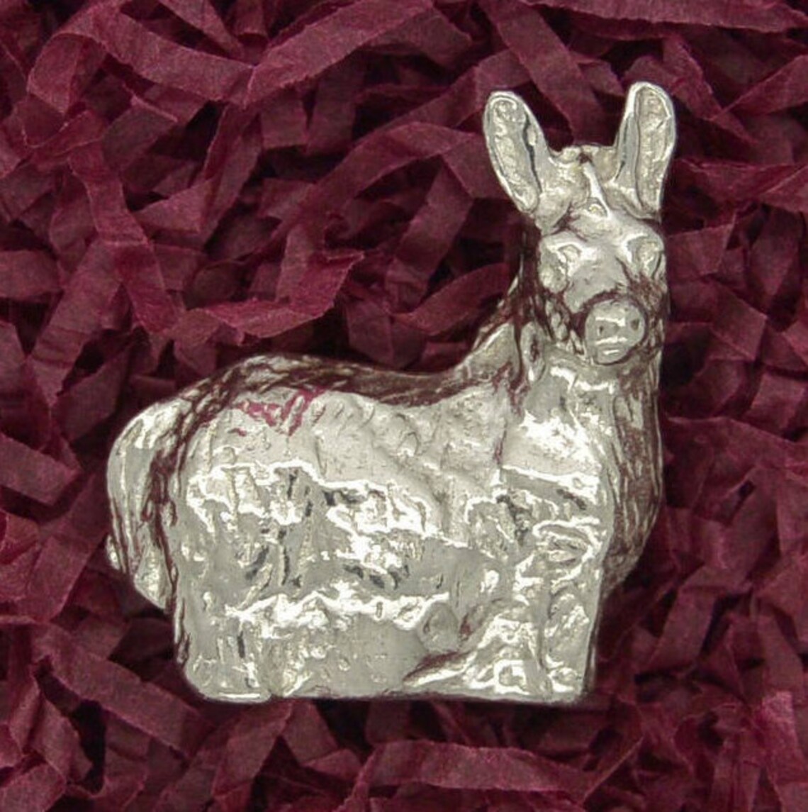 Donkey Figurine Miniature Donkey Handmade in Fine Pewter Etsy