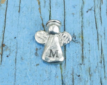 Personalised Pewter Angel, Memorial or Baptism Gift, Handmade by William Sturt