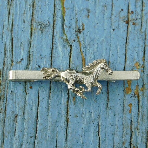 Pince à Cravate Ancienne Argent Sterling 925 – Israël, Motif Chameau Minimaliste, Rétro