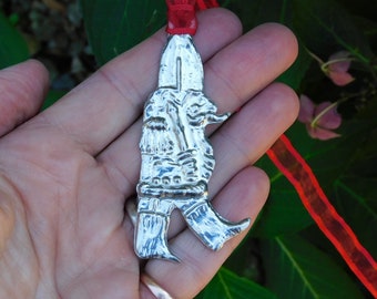 Toy Soldier Christmas Decoration, Drummer Boy Decoration, Handmade, in Finest Pewter, by William Sturt