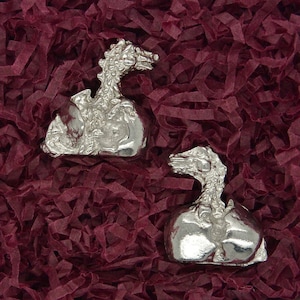 Dragon Figurines, Miniature Dragons, Hatching Dragons, Handmade, in Fine Pewter, by William Sturt