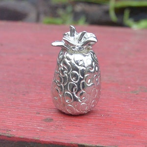 Pineapple Figurine, Miniature Pineapple, Handmade, in Fine Pewter, by William Sturt