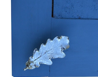 Oak Leaf Kitchen Knobs, Oak Leaf Drawer Knob, Cabinet Knobs, Handmade, in Fine Pewter, by William Sturt